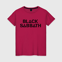 Футболка хлопковая женская Black Sabbath, цвет: маджента