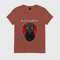 Футболка хлопковая женская Black Sabbath: Toxic, цвет: кирпичный