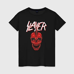 Футболка хлопковая женская Slayer Punk, цвет: черный