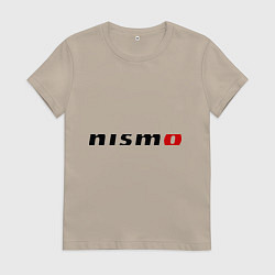 Футболка хлопковая женская Nismo, цвет: миндальный