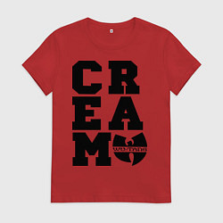 Футболка хлопковая женская Wu tang clan, цвет: красный