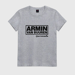 Футболка хлопковая женская Armin van Buuren, цвет: меланж