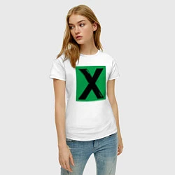 Футболка хлопковая женская Ed Sheeran X, цвет: белый — фото 2