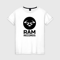 Футболка хлопковая женская Ram Records, цвет: белый