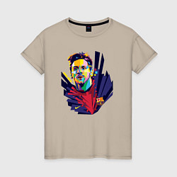 Женская футболка Messi Art
