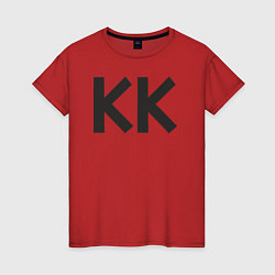 Футболка хлопковая женская KK: Kamp krusty, цвет: красный
