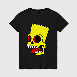 Женская футболка Bart Skull