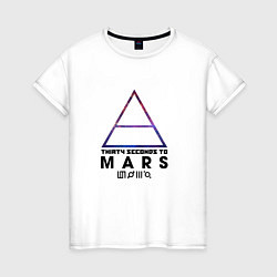 Женская футболка Thirty seconds to mars cosmos