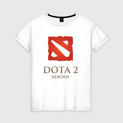 Футболка хлопковая женская Dota 2: Reborn, цвет: белый