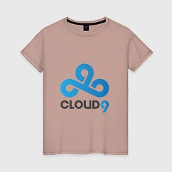 Футболка хлопковая женская Cloud9, цвет: пыльно-розовый