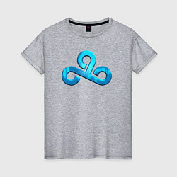 Футболка хлопковая женская Cloud9 Foil Металлический эффект, цвет: меланж