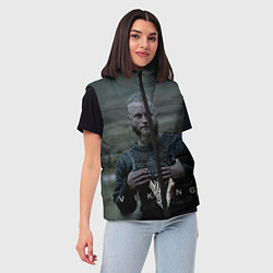Женский жилет Vikings: Ragnarr Lodbrok, цвет: 3D-красный — фото 2