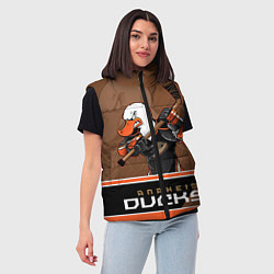 Женский жилет Anaheim Ducks, цвет: 3D-черный — фото 2