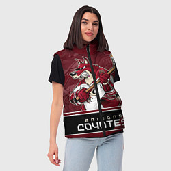 Женский жилет Arizona Coyotes, цвет: 3D-светло-серый — фото 2