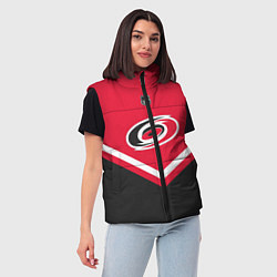 Женский жилет NHL: Carolina Hurricanes, цвет: 3D-красный — фото 2