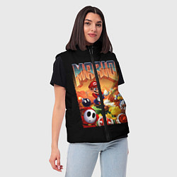 Женский жилет Mario Doom, цвет: 3D-красный — фото 2
