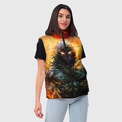 Женский жилет Disturbed: Monster Flame, цвет: 3D-черный — фото 2