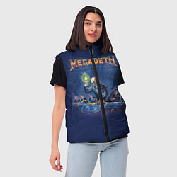 Женский жилет Megadeth: Rust In Peace, цвет: 3D-красный — фото 2