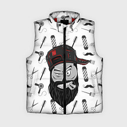 Женский жилет Барбер Борода, цвет: 3D-красный