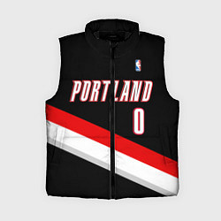 Женский жилет Portland Trail Blazers 0, цвет: 3D-черный