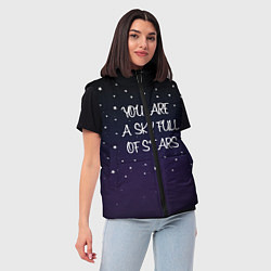 Женский жилет Coldplay: Night Sky, цвет: 3D-красный — фото 2