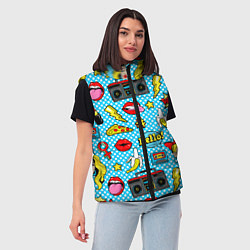 Женский жилет Девочка из комикса, цвет: 3D-красный — фото 2