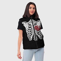 Женский жилет Кукрыниксы: Скелет, цвет: 3D-светло-серый — фото 2
