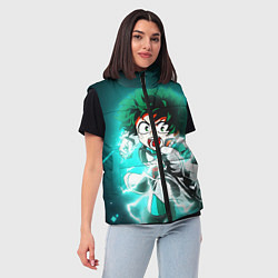 Женский жилет Моя геройская академия, цвет: 3D-красный — фото 2