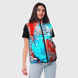 Женский жилет Буйство красок, цвет: 3D-черный — фото 2