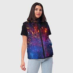 Женский жилет Космос, цвет: 3D-светло-серый — фото 2