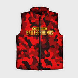 Женский жилет PUBG: Red Mozaic, цвет: 3D-черный