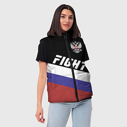 Женский жилет Fight Russia, цвет: 3D-красный — фото 2