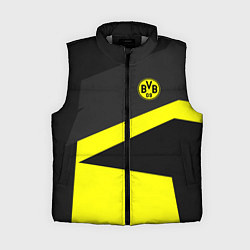 Женский жилет FC Borussia: Sport Geometry, цвет: 3D-светло-серый