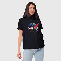 Женский жилет NASA: Black Space, цвет: 3D-красный — фото 2