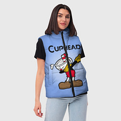 Женский жилет Cuphead Dab, цвет: 3D-красный — фото 2