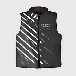 Женский жилет Audi: White Rays, цвет: 3D-красный
