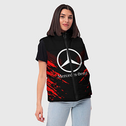 Женский жилет Mercedes-Benz: Red Anger, цвет: 3D-черный — фото 2