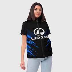 Женский жилет Lexus: Blue Anger, цвет: 3D-красный — фото 2