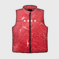 Женский жилет Мясо 100%, цвет: 3D-светло-серый