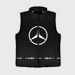 Женский жилет Mercedes: Black Abstract, цвет: 3D-светло-серый