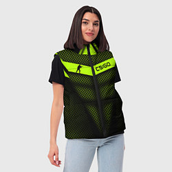 Женский жилет CS:GO Carbon Form, цвет: 3D-красный — фото 2
