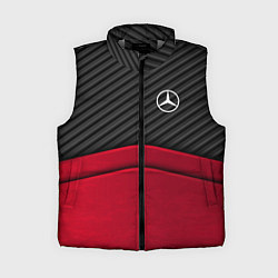 Женский жилет Mercedes Benz: Red Carbon, цвет: 3D-светло-серый
