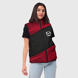 Женский жилет Mazda: Red Sport, цвет: 3D-черный — фото 2