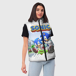 Женский жилет Sonic Stories, цвет: 3D-красный — фото 2
