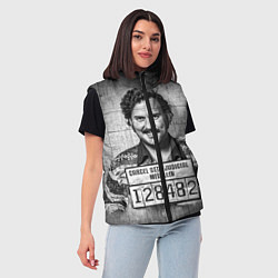 Женский жилет Пабло Эскобар, цвет: 3D-светло-серый — фото 2