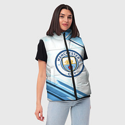 Женский жилет Manchester city, цвет: 3D-черный — фото 2