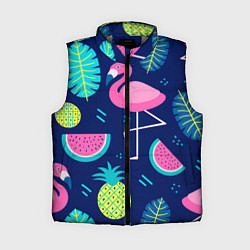 Женский жилет Фруктовый фламинго