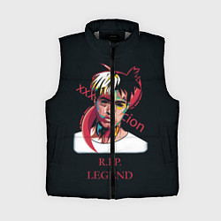 Женский жилет XXXTentacion: RIP Legend, цвет: 3D-светло-серый