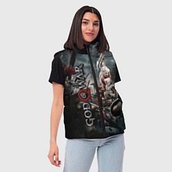 Женский жилет God of War, цвет: 3D-черный — фото 2