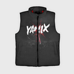 Женский жилет YANIX: Black Side, цвет: 3D-красный